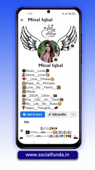 Facebook Bio for Girls with Emoji