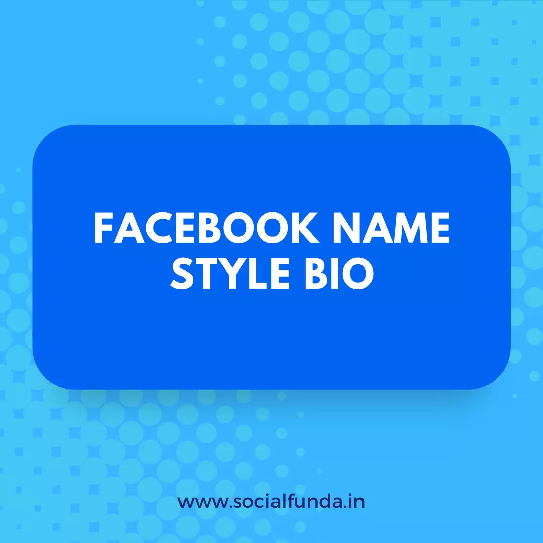 Facebook Name Style Bio