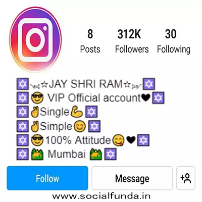 Instagram VIP Bio For Boy Stylish Font